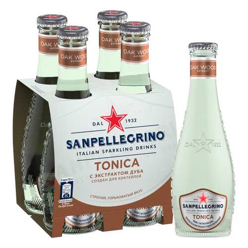 Напиток безалкогольный газированный S.Pellegrino Tonica, 4 шт по 0,20л в Магнолия