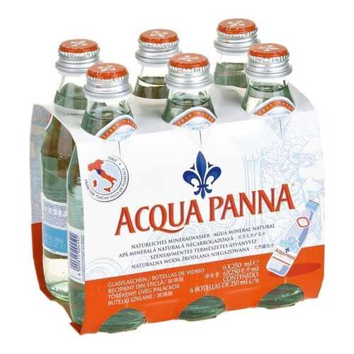 Вода минеральная Acqua Panna столовая негазированная стекло 6 шт по 0.25 л в Магнолия