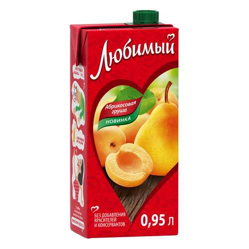 Напиток сокосодержащий Любимый абрикосовая груша 0.95 л в Магнолия