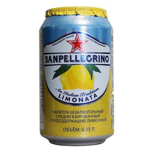 Напиток сокосодержащий San Pellegrino со вкусом лимона, 0,33 л а/б по 6шт в Магнолия